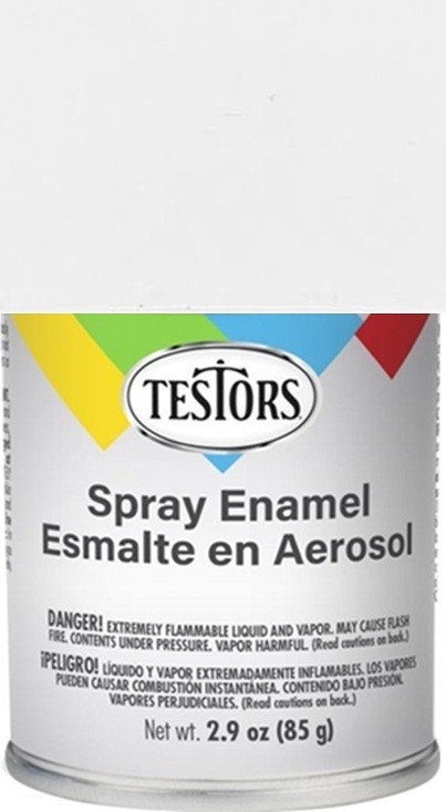 Testors All Purpose Spray Enamel 3oz Flat White