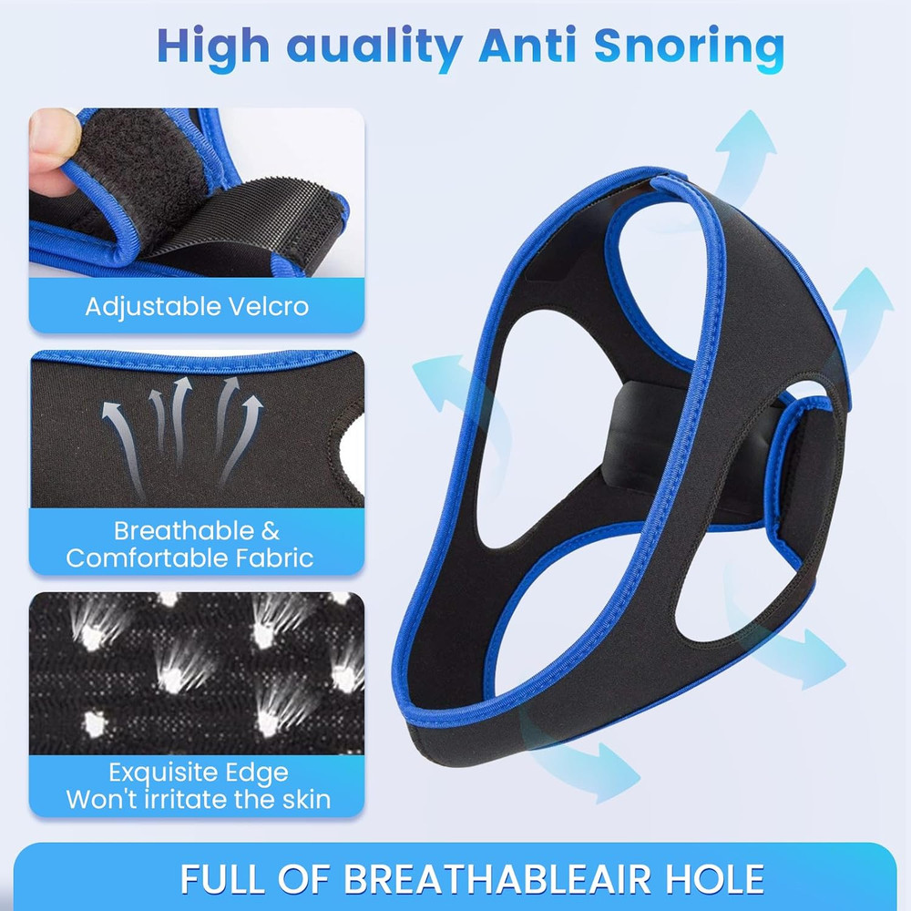 Snoring Chin Strap Comfortable Universal Snoring Devices Adjustable Effective St