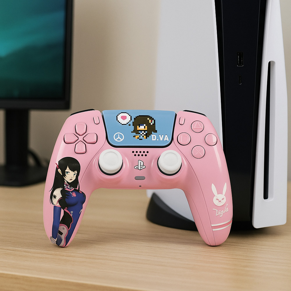 Overwatch D.Va PS5 DualSense Controller Protective Cases