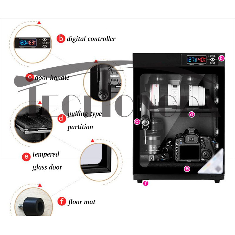 30L 2 Tiers Digital Control Camera & Lens Dehumidify Storage