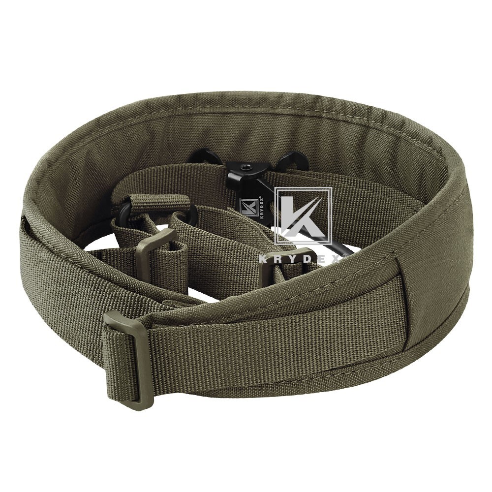 KRYDEX Tactical Sling Strap Modular Slingster Single 1-Point Quick Adjust Green