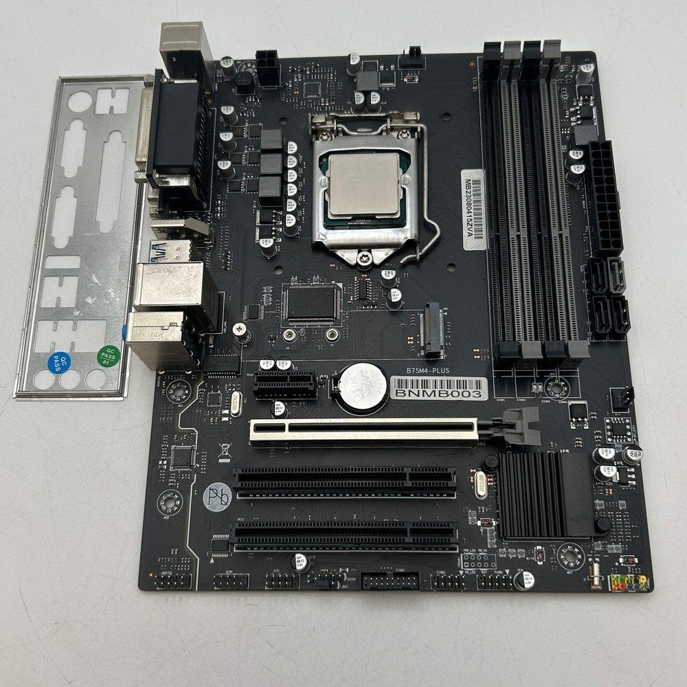 Intel Core i7-3770 / B75M4-PLUS Computer Motherboard & CPU Processor Bundle