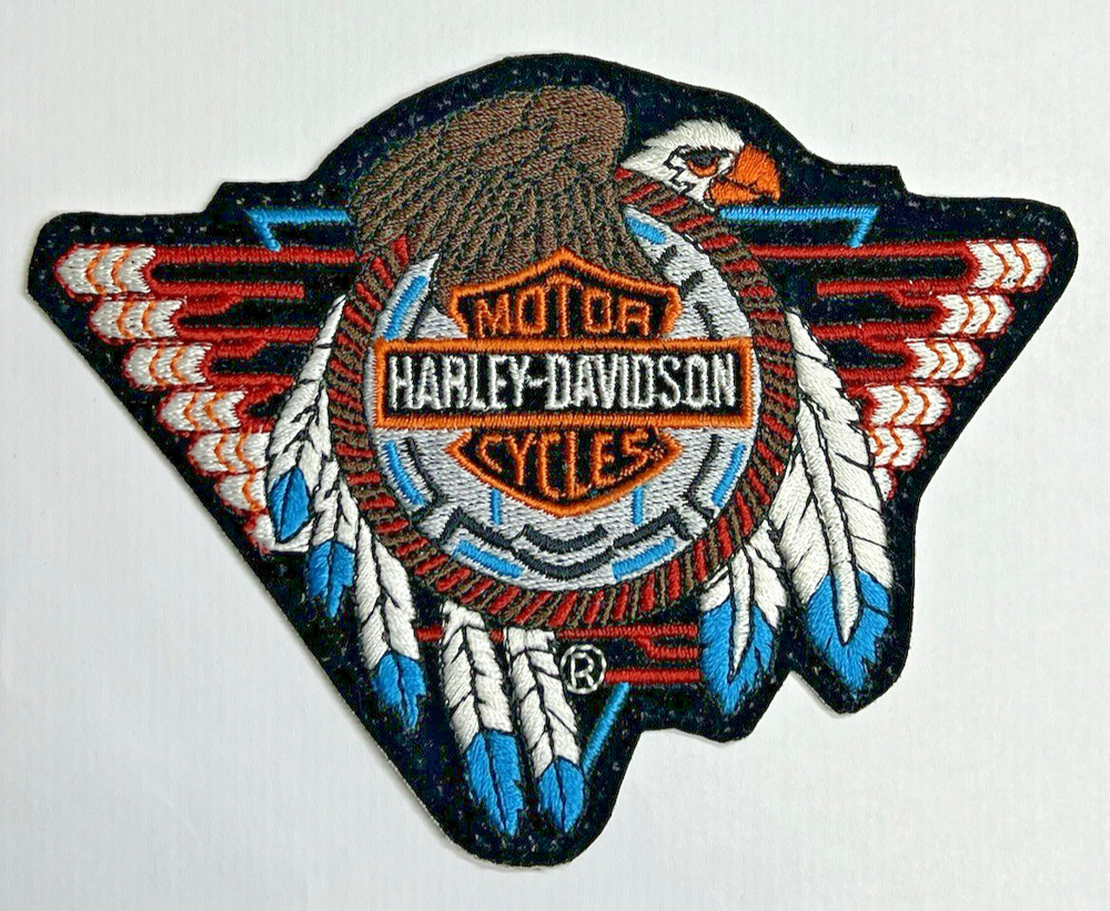 Authentic Vintage Harley-Davidson Wings Concho Feather Eagle Medium Patch Emblem