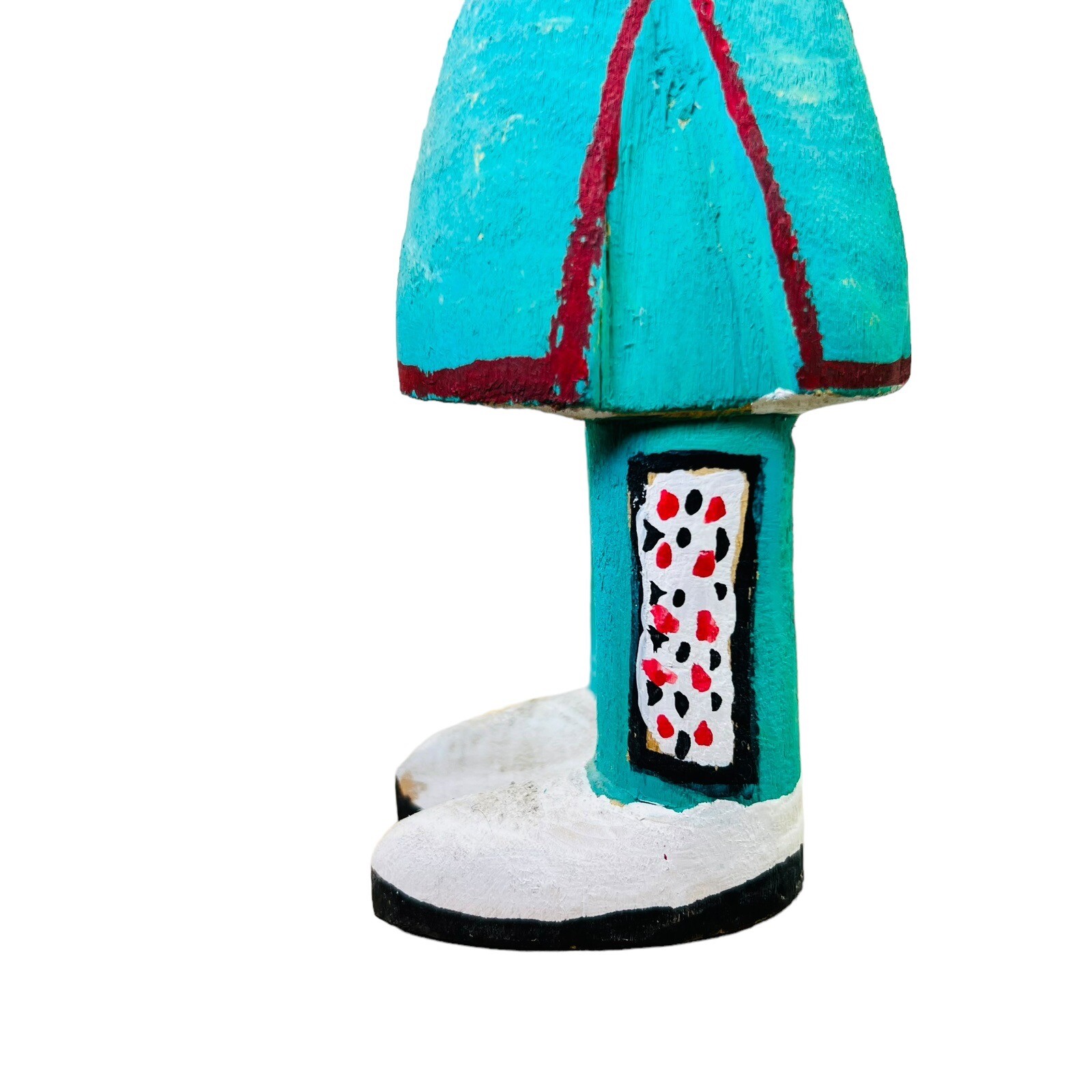 San Juan Pueblo Doll Native American Hand Carved Signed Joe V. Trujillo