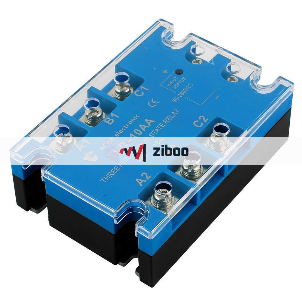 TSR-10AA Three Phase Solid State Relay Module AC to AC 80-280VAC to 480VAC✦Kd
