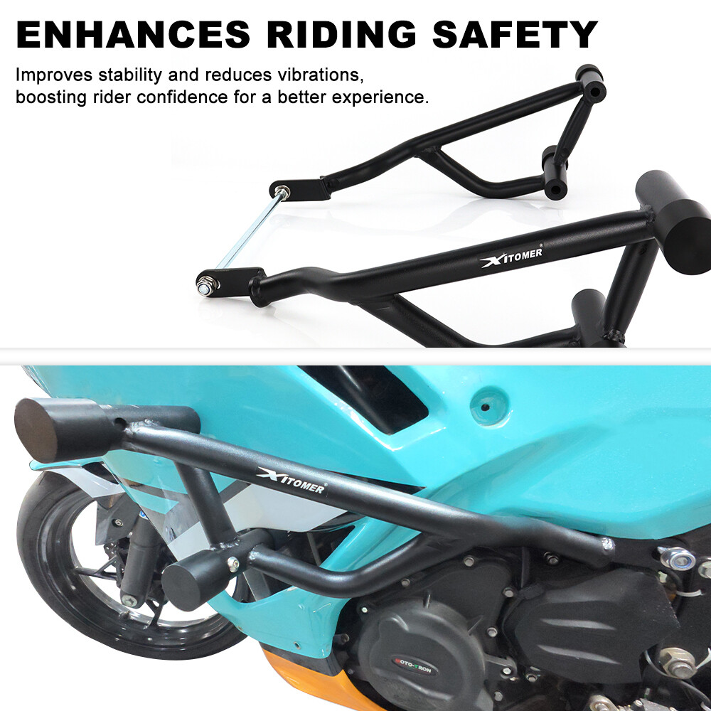 Fit For Kawasaki Ninja 500 2024-2025 Stunt Engine Guard Crash Bars Crash Cage