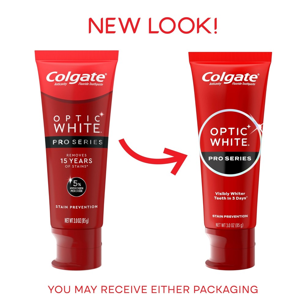 Colgate Optic White Pro Series Toothpaste 3 Ounce Pack of 3 Hydrogen Peroxide
