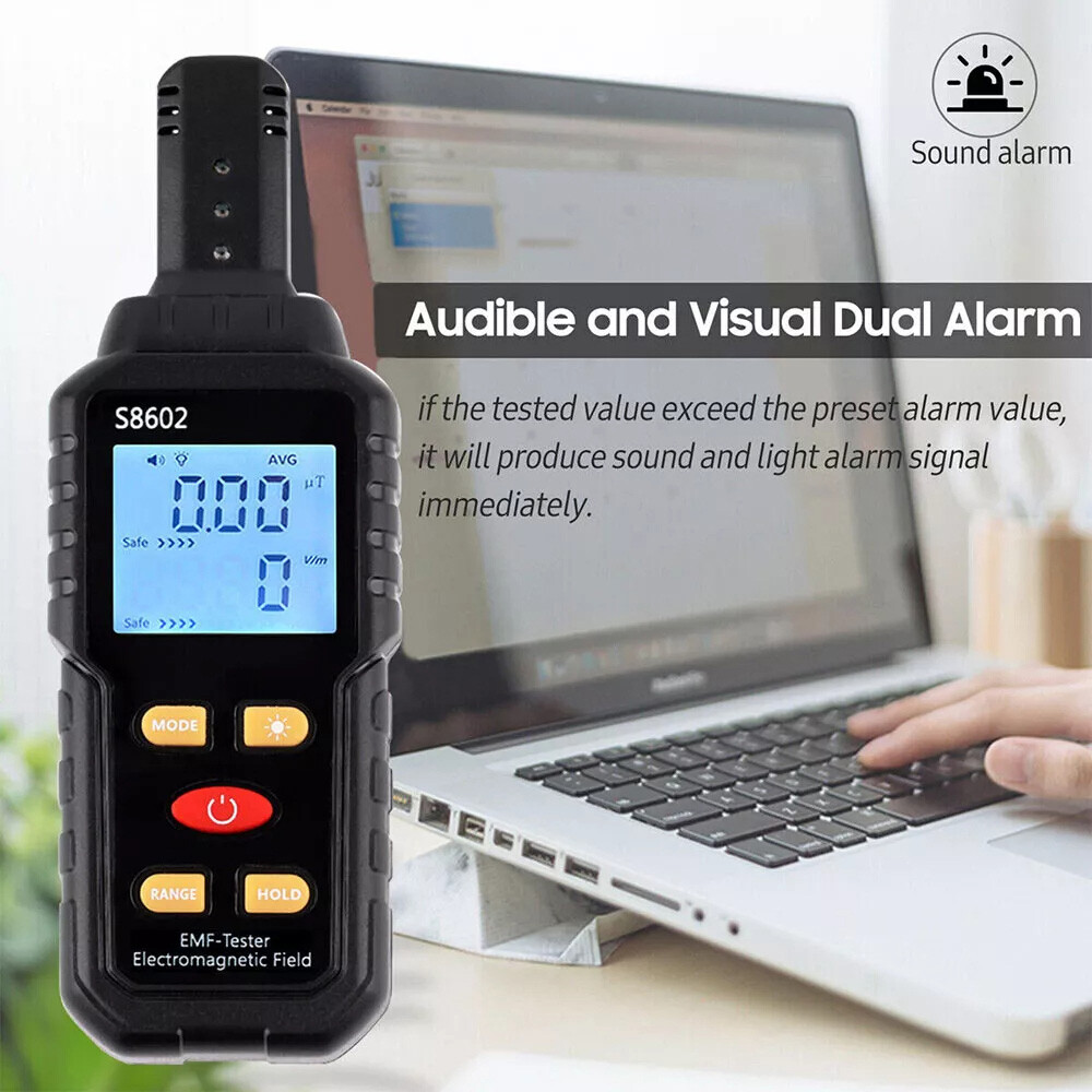 3In1 Digital Electromagnetic Emf Meter Built-in Electromagnetic Radiation Sensor