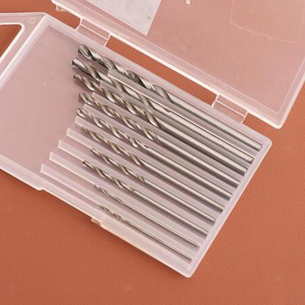 10 Pieces 0.8-3.0 mm Straight Handle Bits for General Low-Hardness Processing