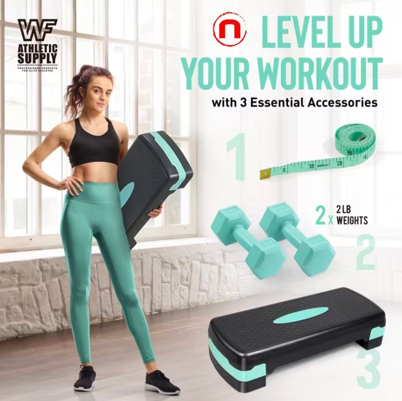 💪 Adjustable Aerobic Stepper Set