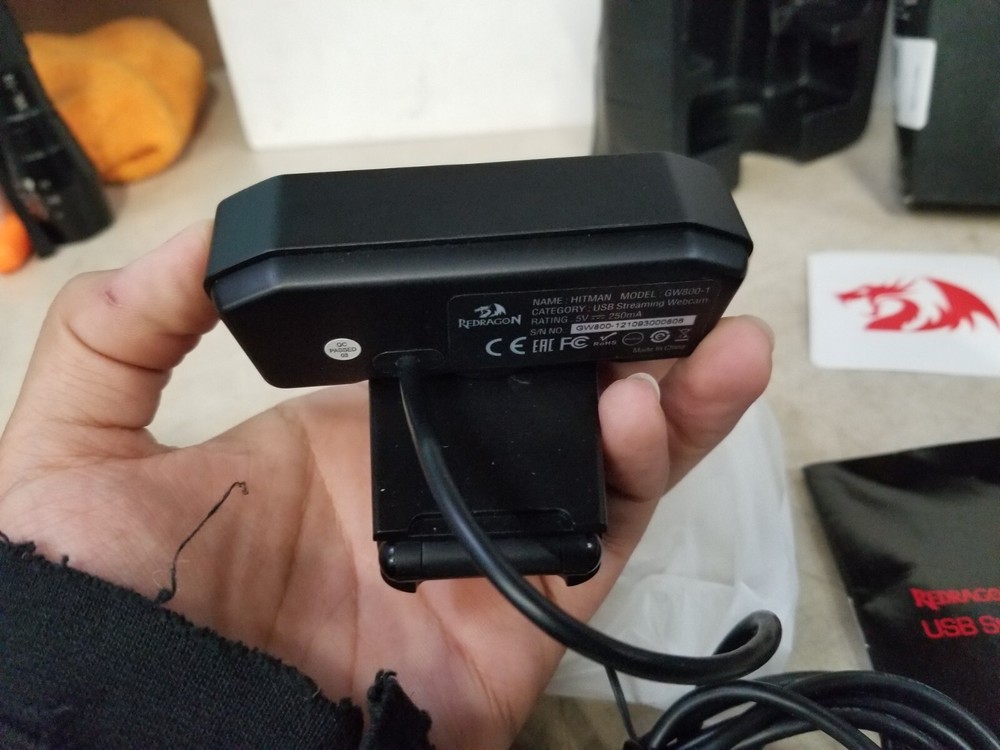 REDRAGON GW800-1 webcam 1920 x 1080 pixels USB Black