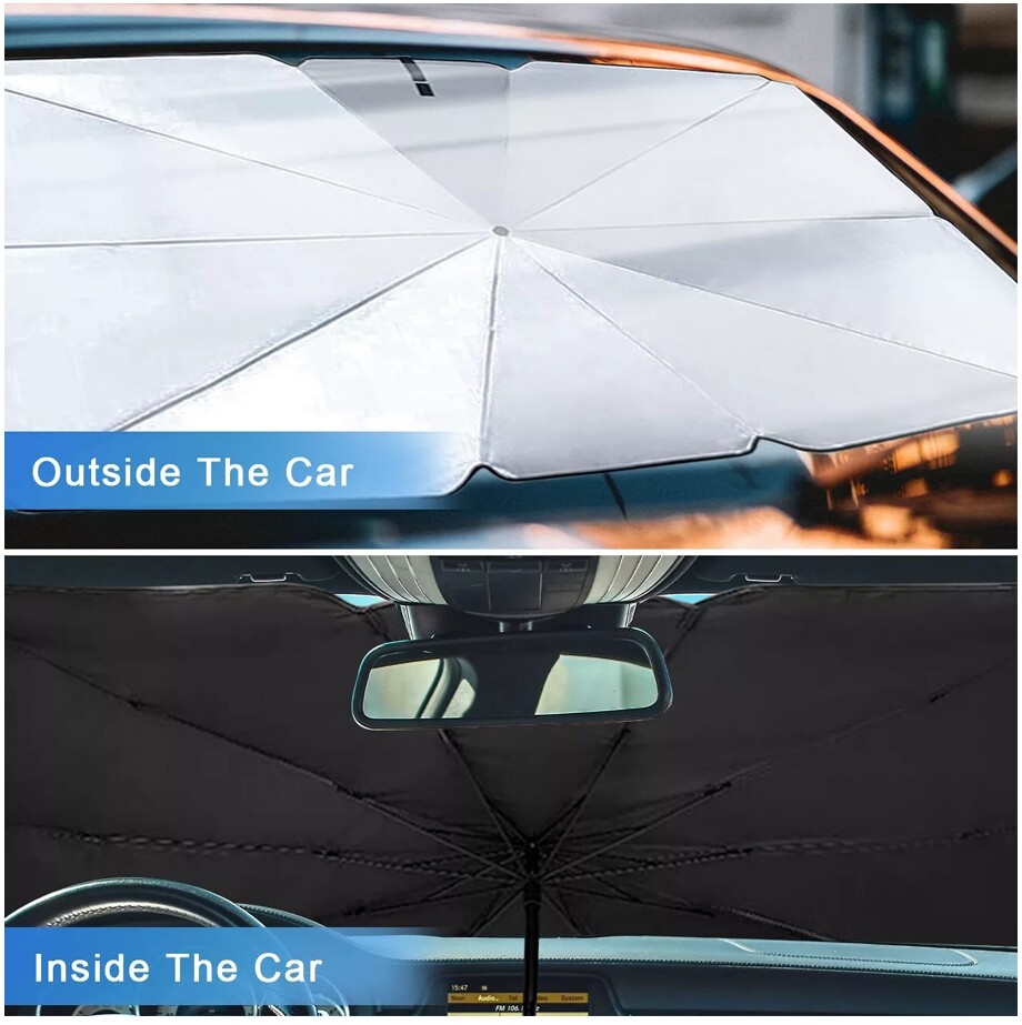 Foldable Car Windshield Sunshade Front Window Cover Visor Sun Shade Umbrella 1pc