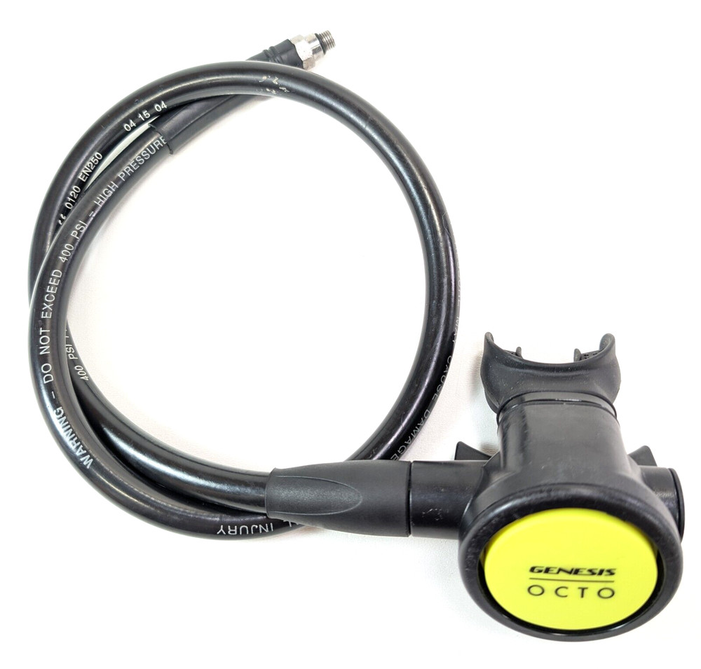 Genesis Octo Octopus 2nd Second Stage Regulator Scuba Dive Diving Yellow #5170