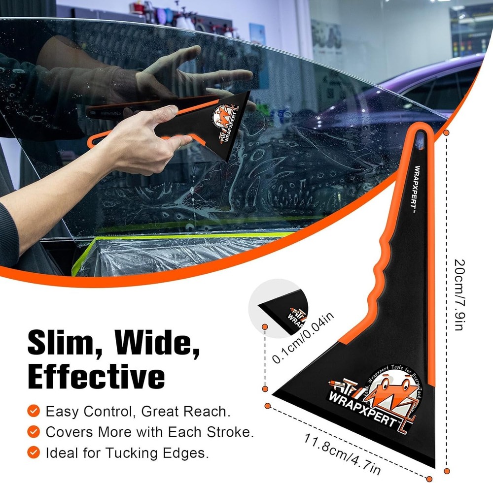 Window Tint Squeegee, 2 Pack Long Handle Window Tint Tools, Squeegee for Car