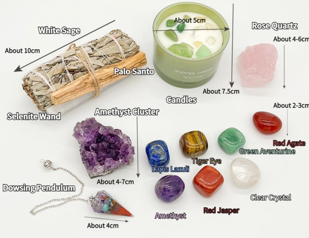 Healing Candle Stone Set X2