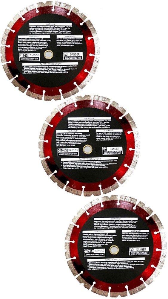 Dewalt Flexvolt 9" Diamond Blade Stone Masonry Concrete (Equivalent) 3pk