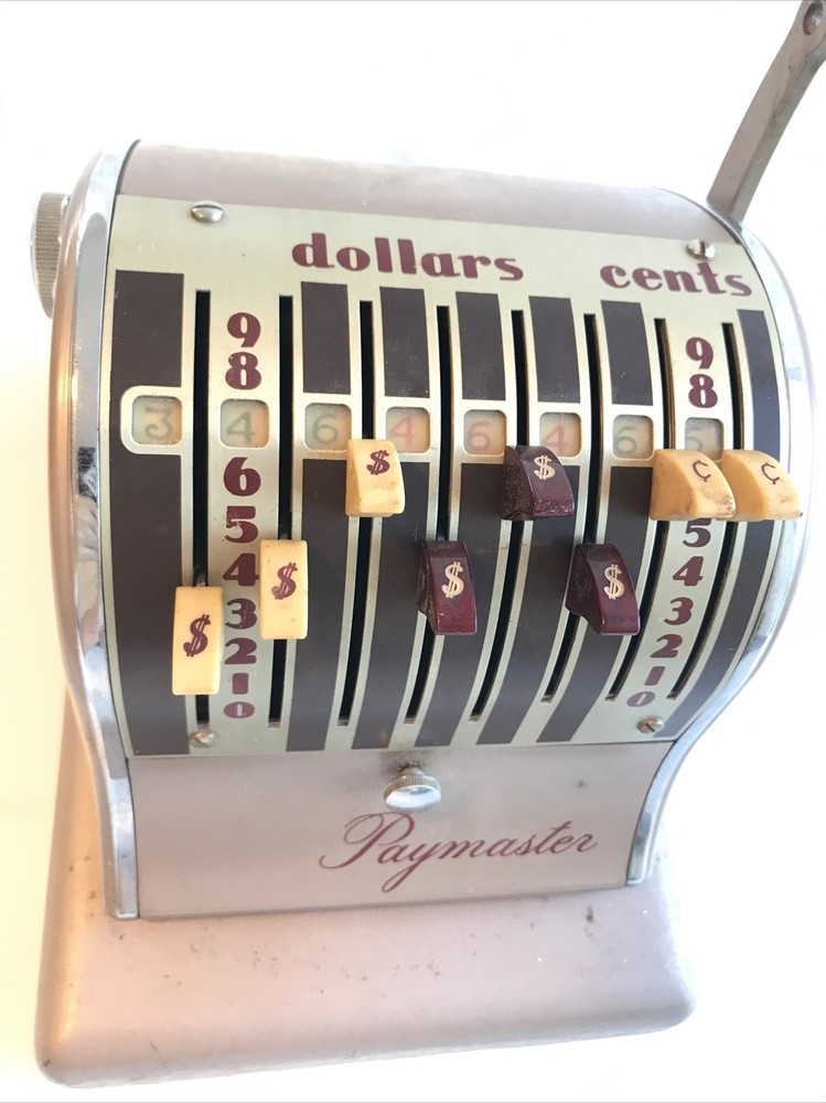 Paymaster antique vintage Check Writer