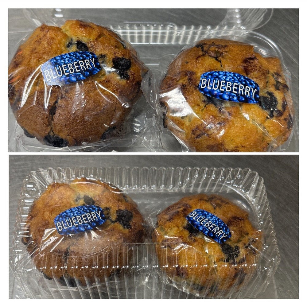 Blueberry Muffins -4 Count Jumbo - Individually Wrapped