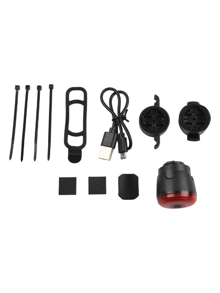 LED Tail Light with Domed Lens for Increased Side Visibility While Riding