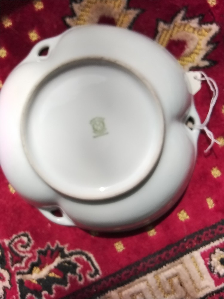 Noritake Oak Leaf Candy Dish 3 Handles Perfect Condition