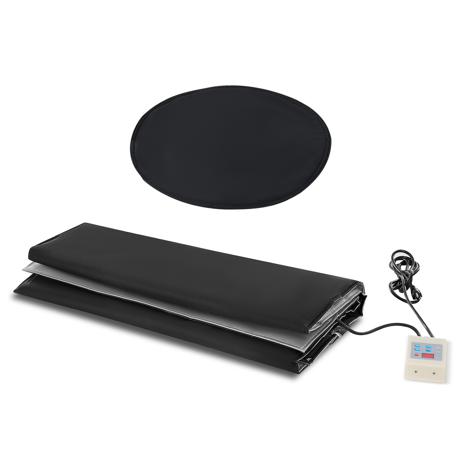 VEVOR 55 Gal Metal Drum Heater 1300W 0-145℉ Adjustable w/ Independent Thermostat