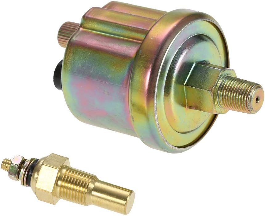 2" 52mm Universal Chrome Volt Water Temp Oil Pressure Sensor Triple Gauge Kit