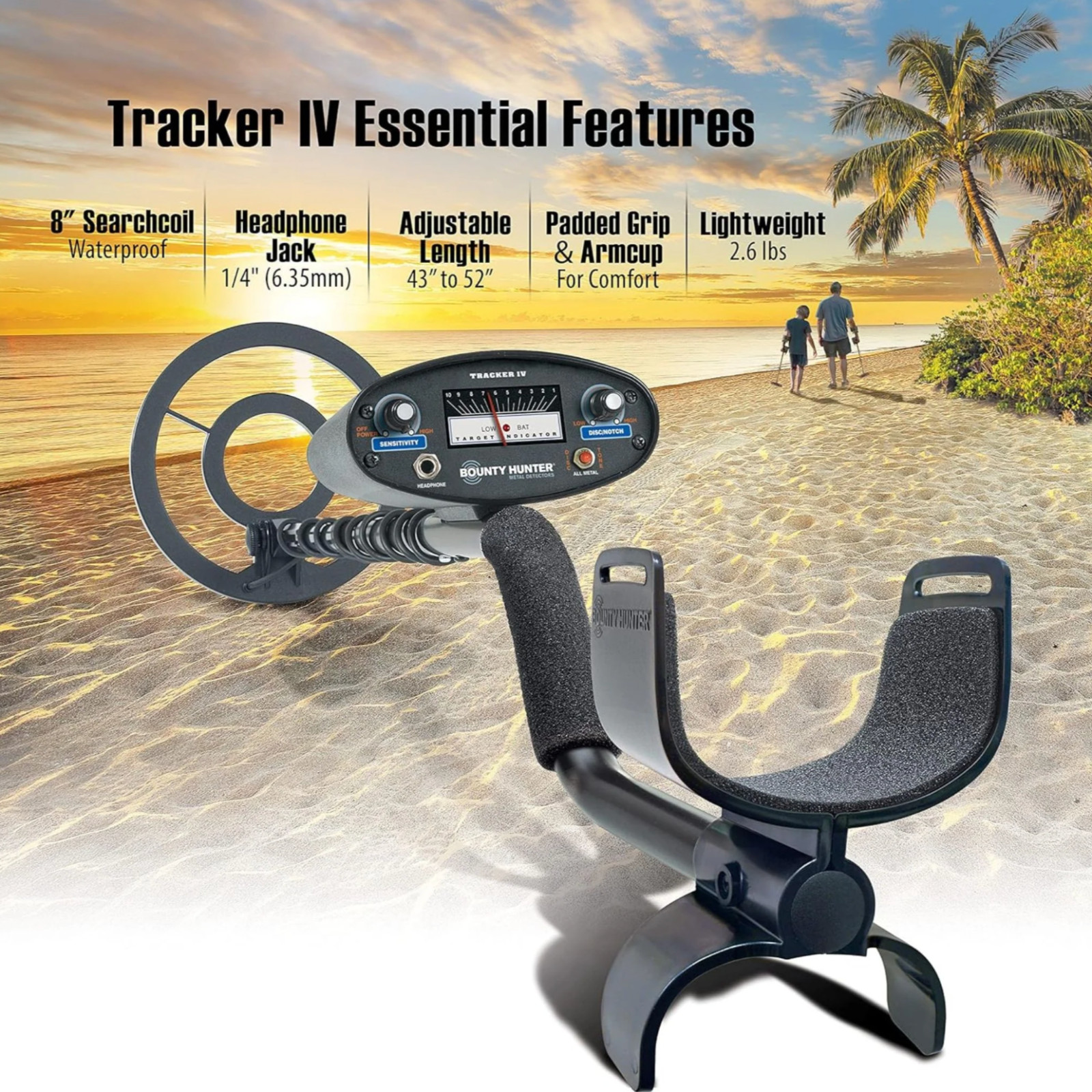 Bounty Hunter Tracker IV Metal Detector NEW light weight model Nice Deal