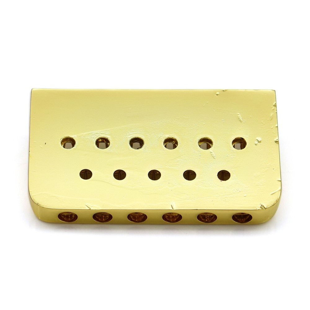 Metal 6 String Electric Guitar Fixed Bridge Roller Saddle Hardtail Bridge Gold