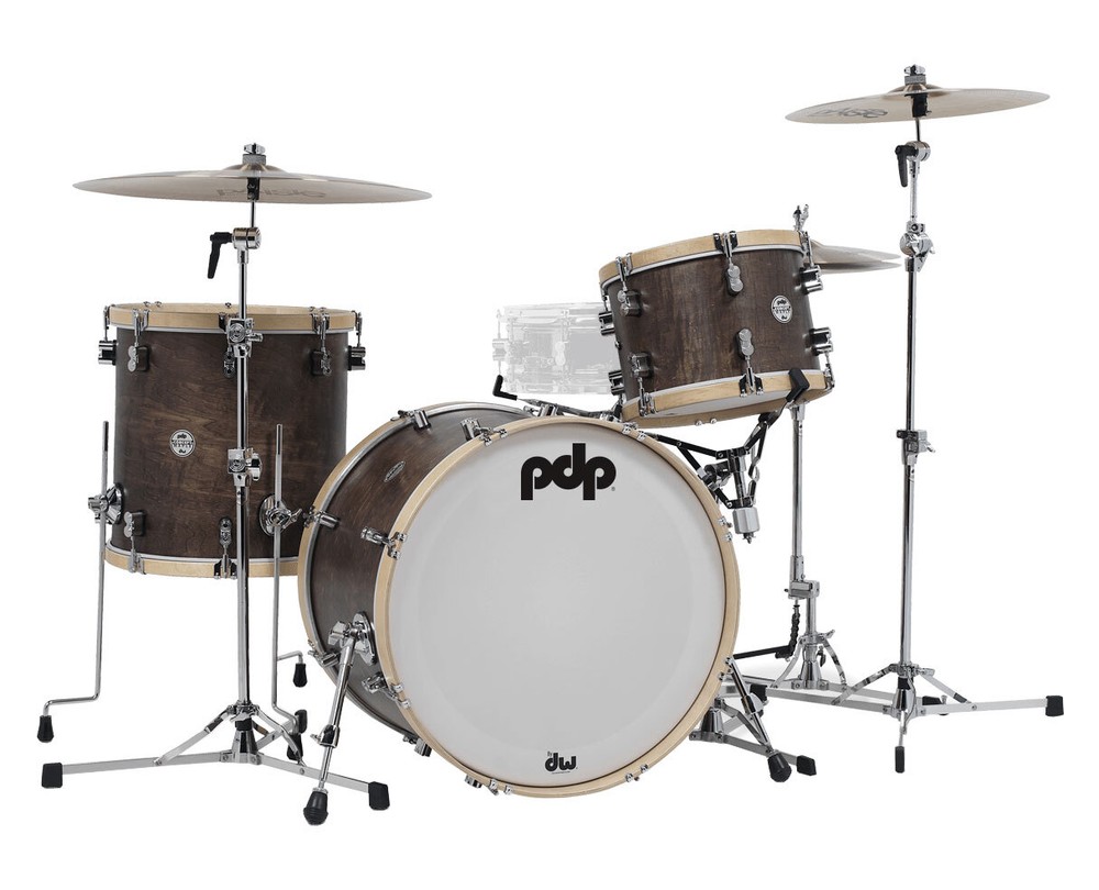 PDP Concept Classic Series 3-pc Maple Shell Pack - Walnut w/ Natural Hoops