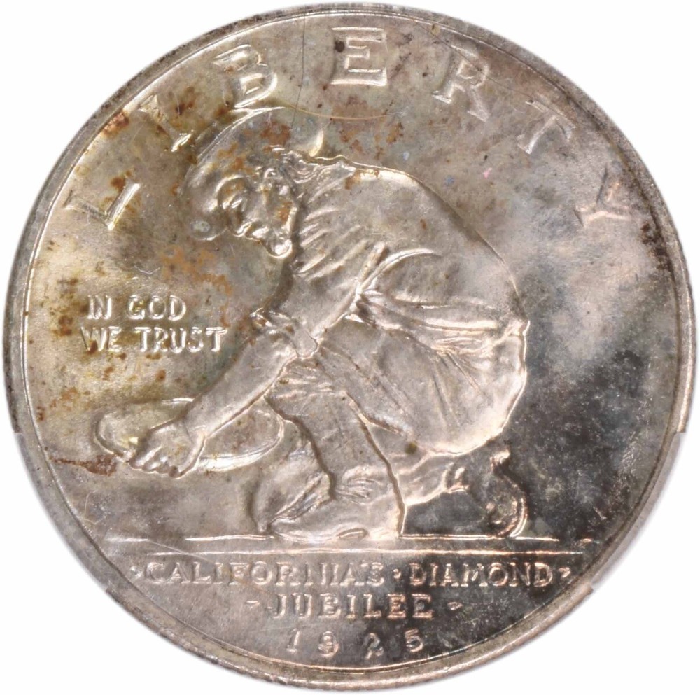 California Commemorative Silver Half Dollar 1925-S MS66 CACG