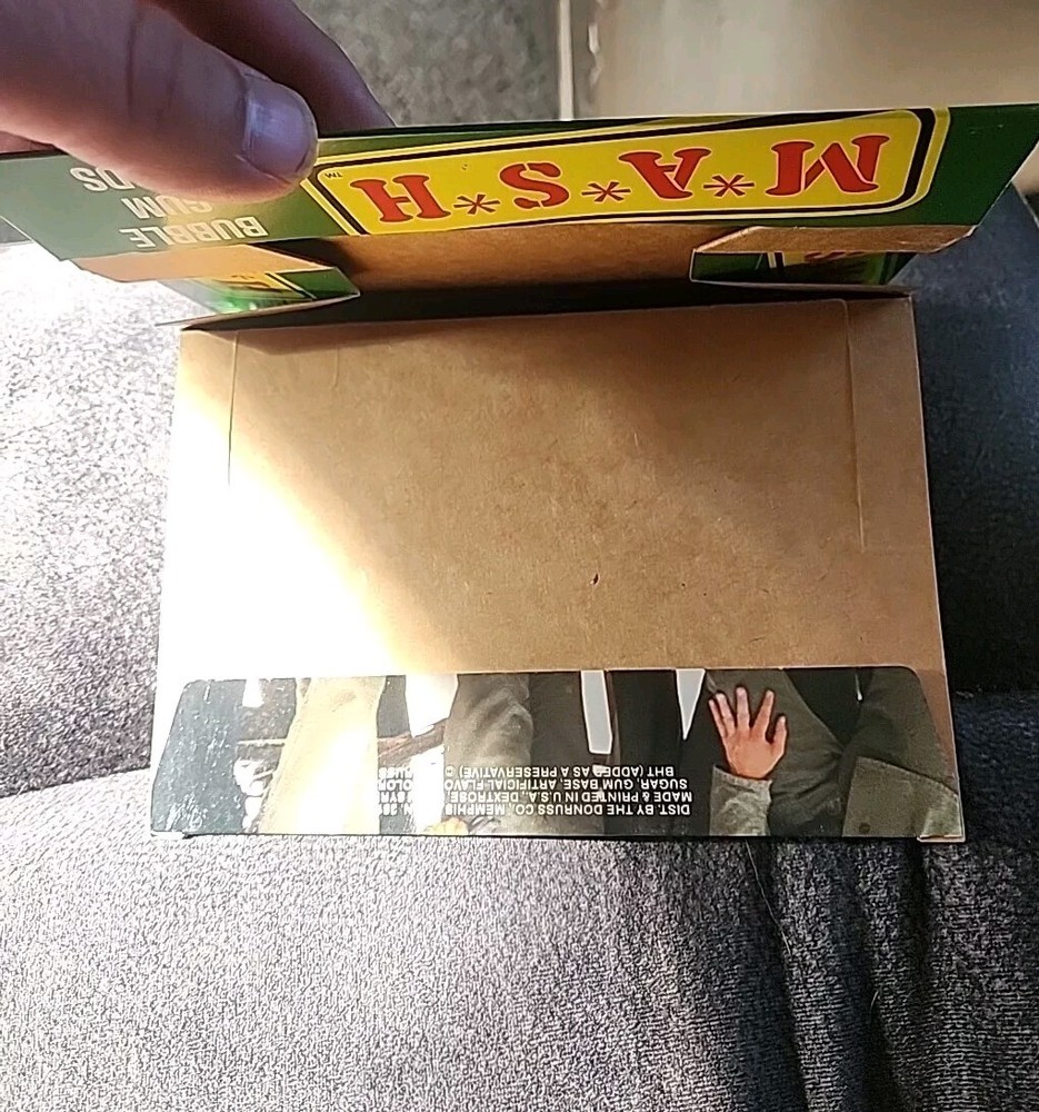 1982 MASH bubble gum cards BOX ONLY