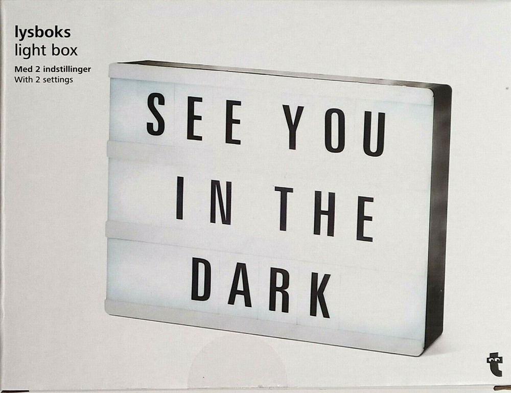 Extra 10% Off Lysboks - Retro LED Message Light Box with Changeable Letters