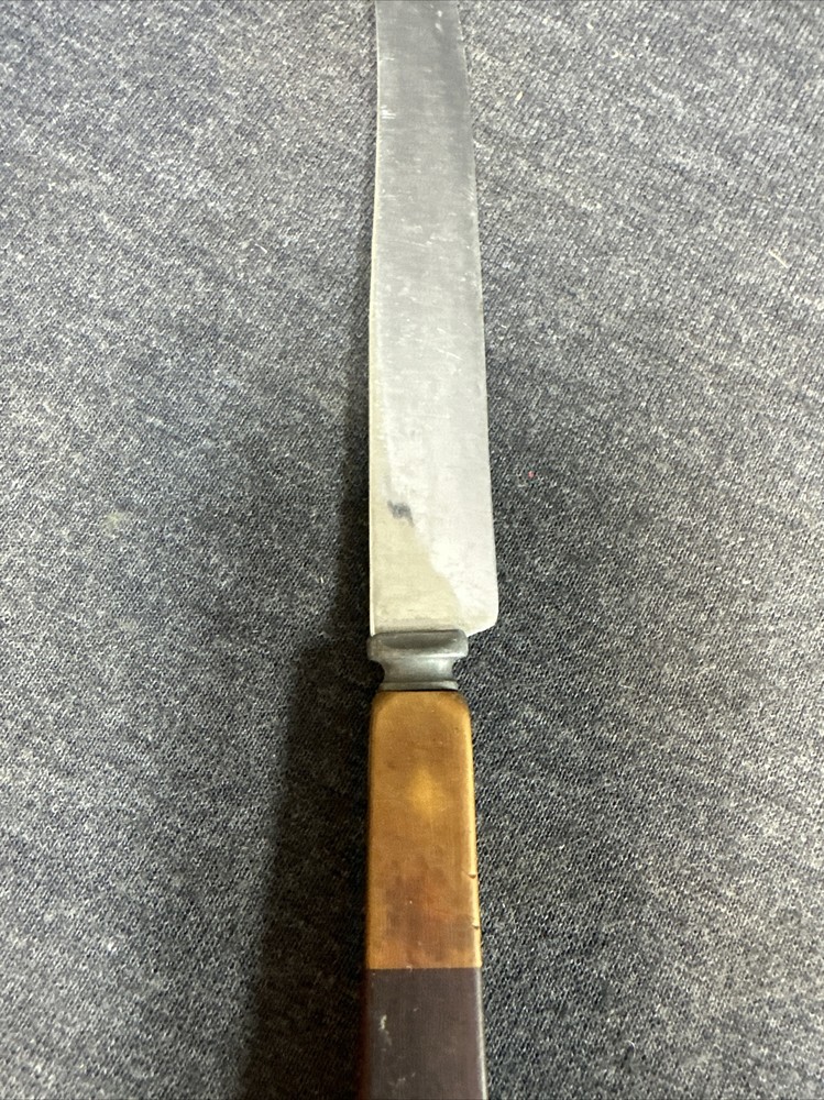 Vintage Bakelite Flatware Dinner Knife * 2-Tone Butterscotch Cherry