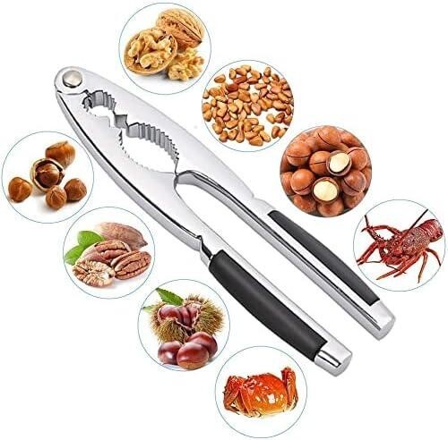 Nut Cracker for All Nuts Kitchen Gadgets Tool Sheller Walnut Opener Plier Alloy