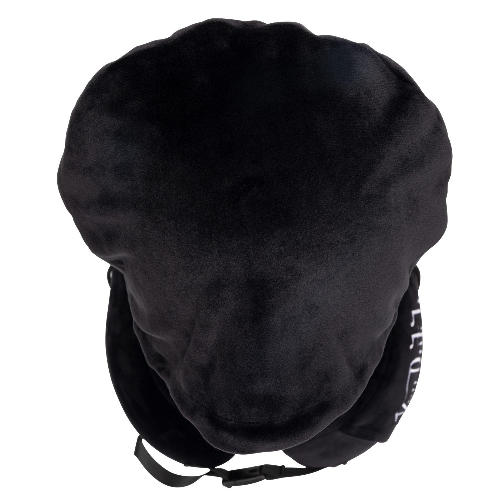 Von Dutch Black Eyeconic Hooded Ergonomic Memory Foam Travel Neck Pillow