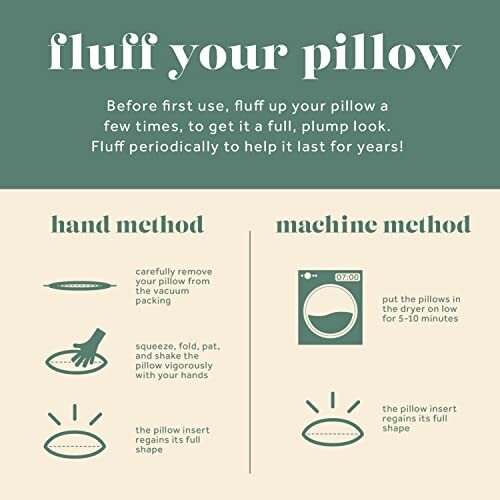 ComfyDown 50/50 Down Feather Blend ComfyDream Bed Pillow for Sleeping