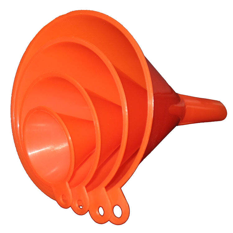 4pc Nesting Automotive Funnel Set For Various Fluids 2" - 4.7"