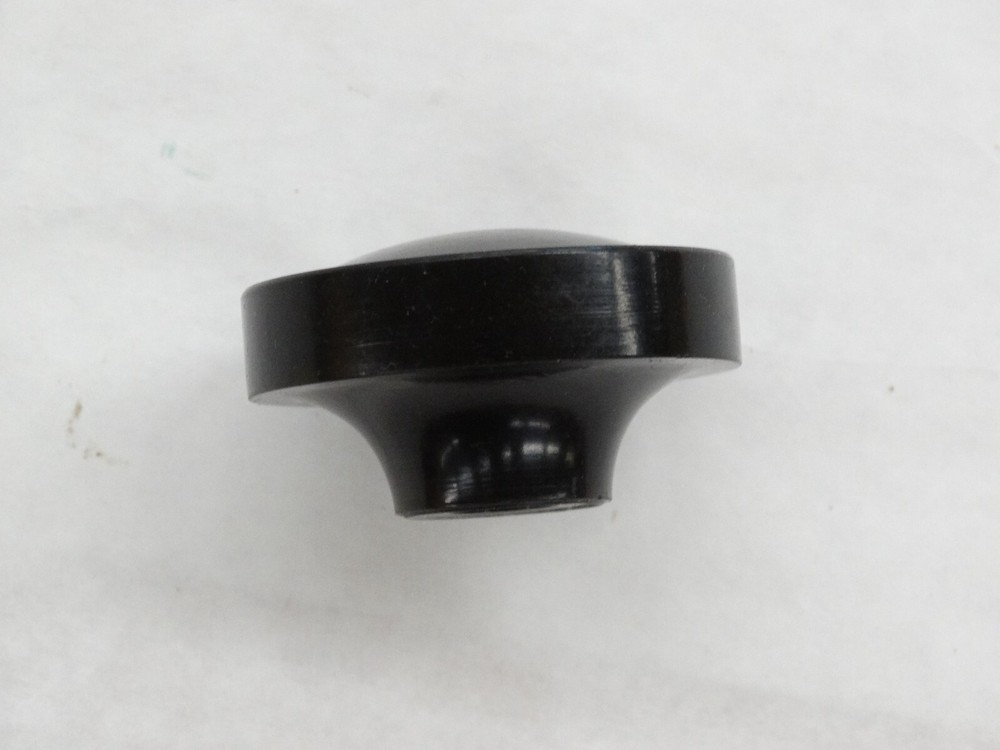 2 Vintage 1 3/4" Smooth Black Threaded Machine knobs, Attachment Knob/ Handle