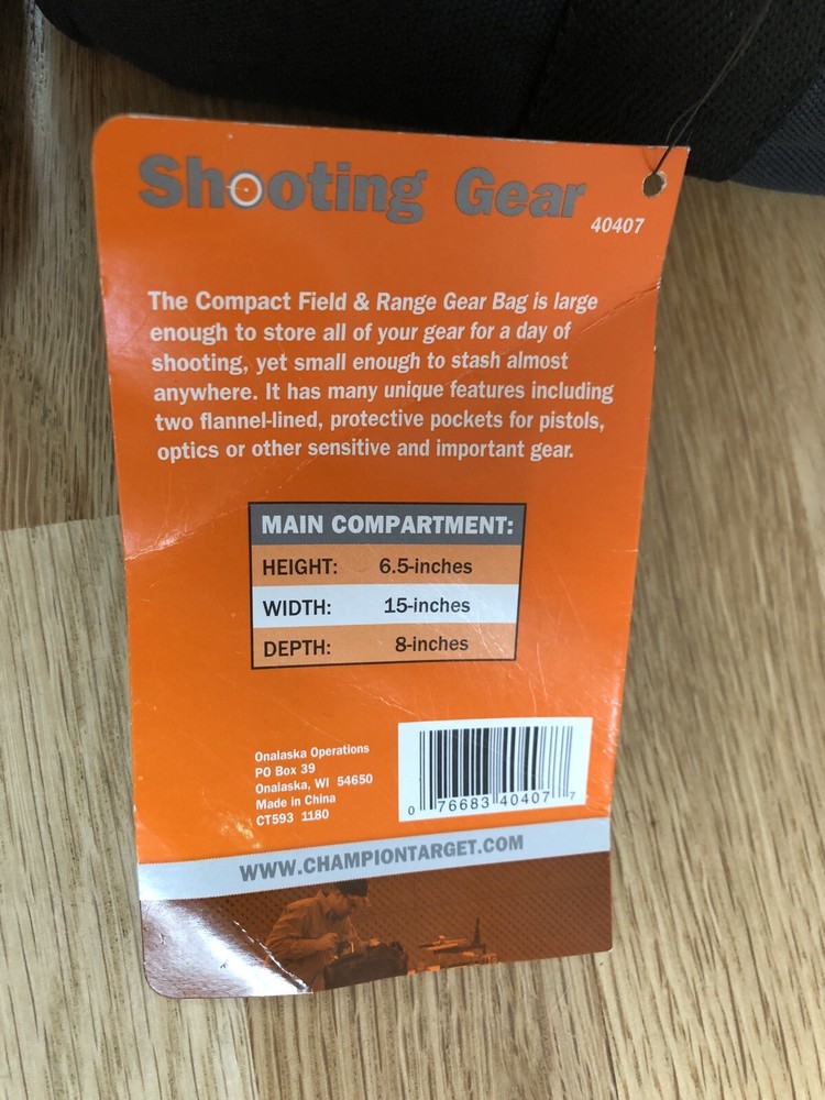 Champion Target Shooting Gear Compact Field & Range Bag