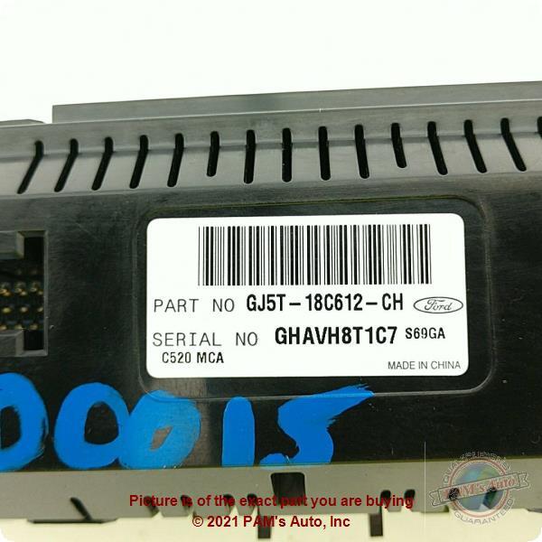 Used A/C Selector Switch fits: 2018 Ford Escape front automatic temperature cont