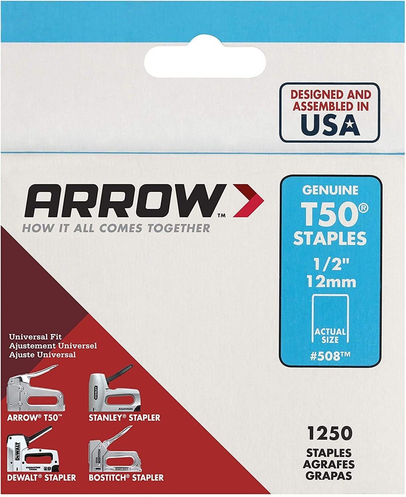 STAPLE 1/2" T-50 1250PK