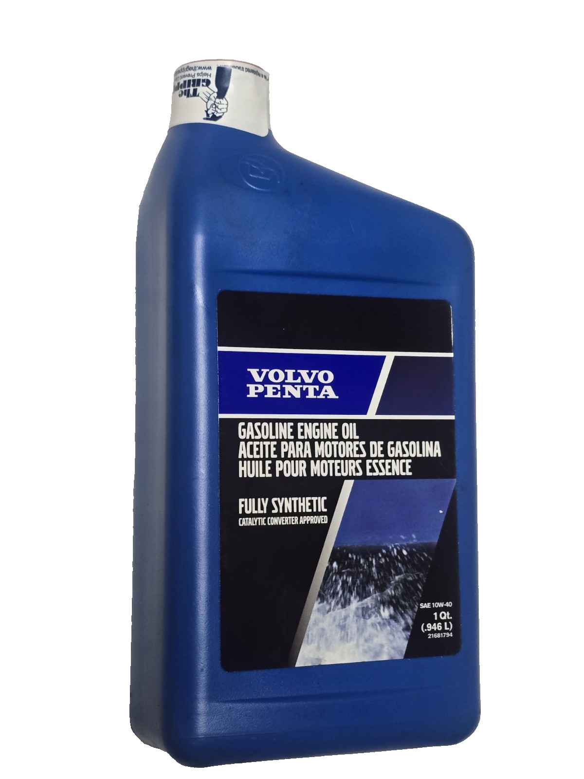 VOLVO PENTA FULL SYNTHETIC ENGINE OIL QUART BOTTLE 21681794