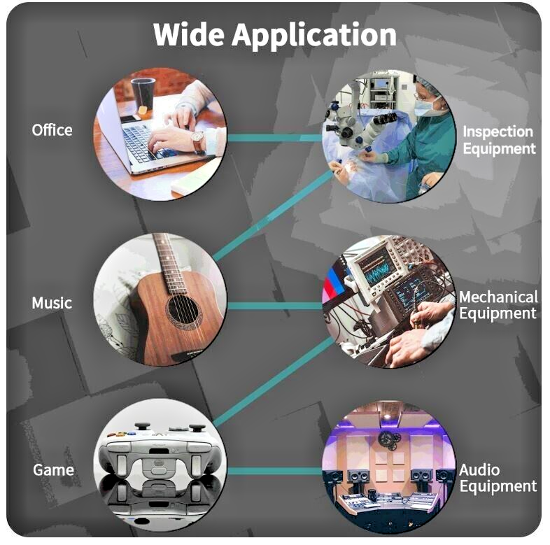 USB Triple Foot Switch Pedal Control PC Computer Game Keyboard Mouse
