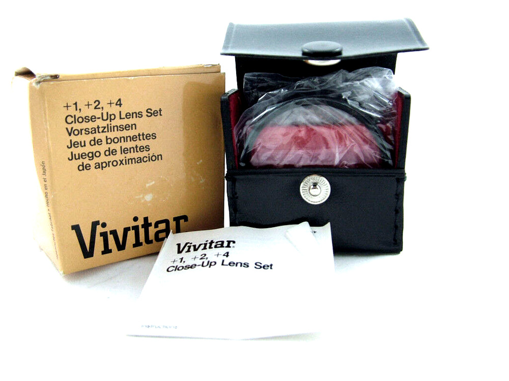VIVITAR 55MM 3PC CLOSE-UP CAMERA LENS SET (MINT)