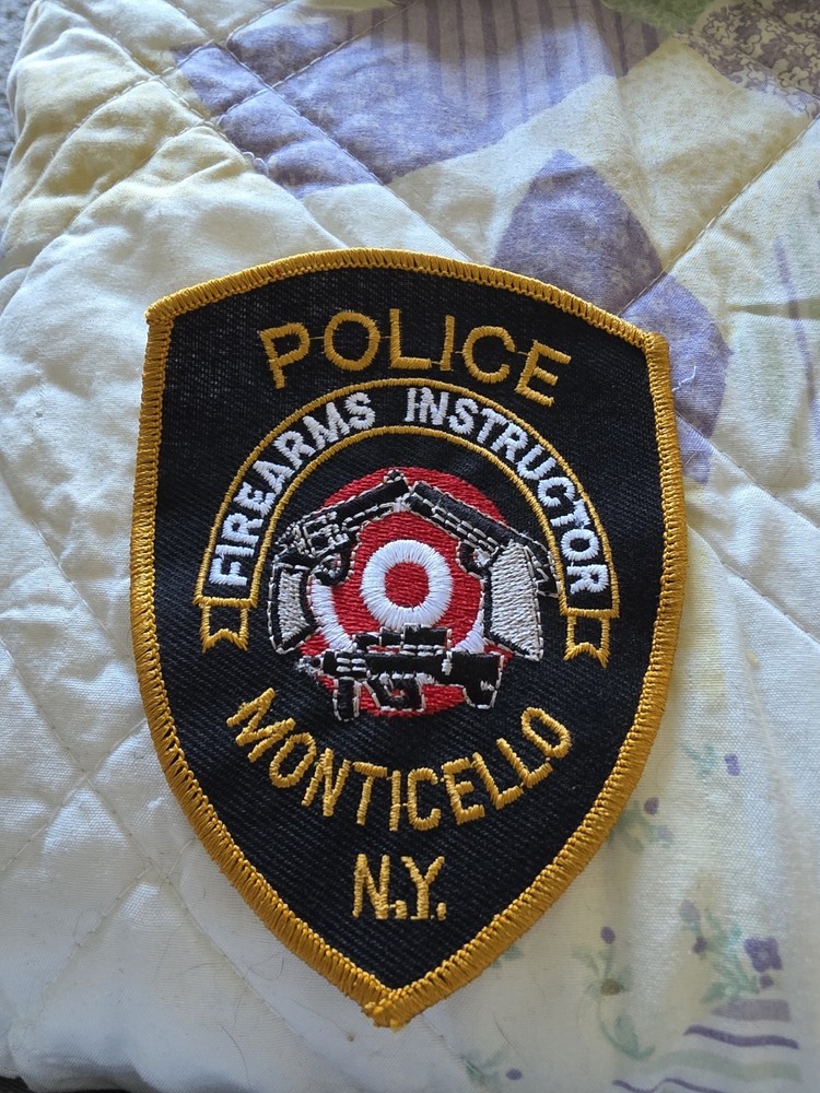 Monticello (NY) PD Firearms Instructor Police Patch
