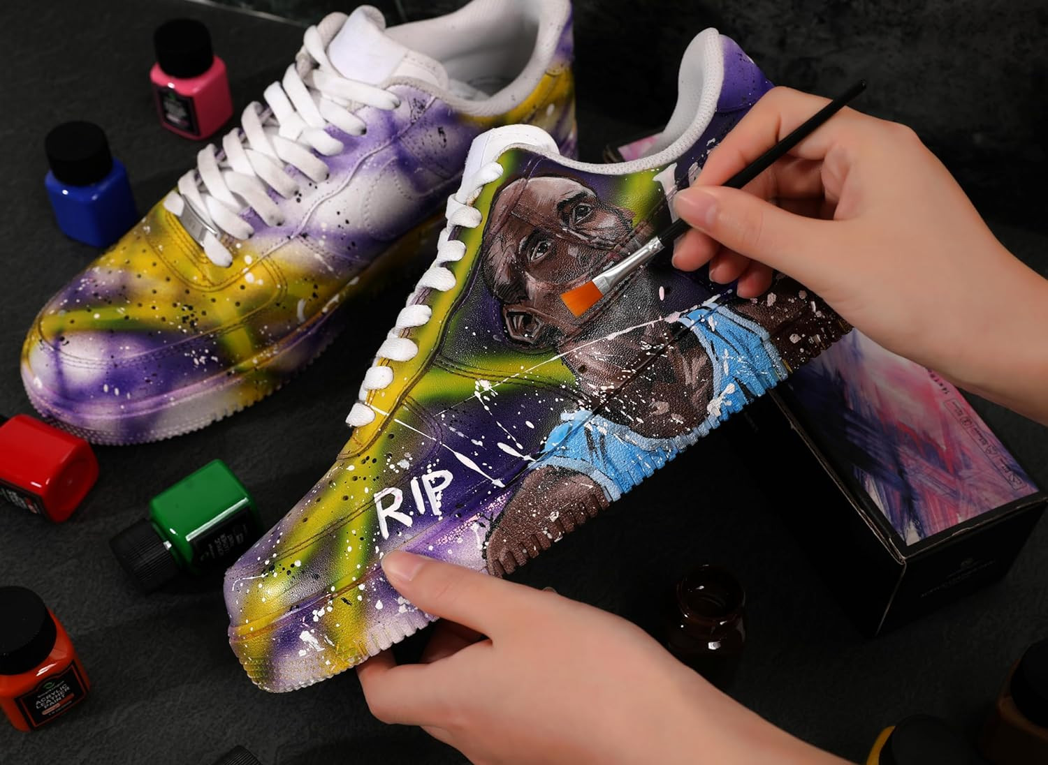 14 Original Colors Acrylic Leather Paint Kit for Shoes Sneaker Couches Bags New