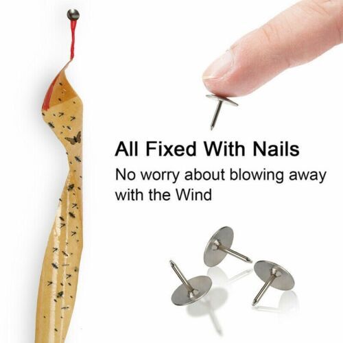 16 Rolls Fly Sticky Trap Paper Insect Bug Catcher Strip Fly Sticker Non Toxic US