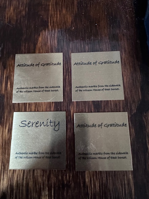 Solid Brass Imprinted Plate