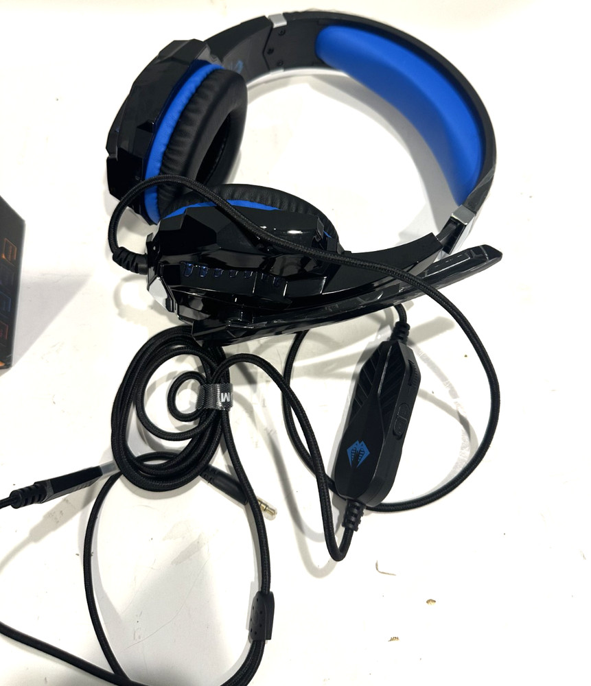 PYTHON FLY G9000 MAx Stereo Gaming Headset for PS4/5 PC Xbox Noise CANCEL Blue