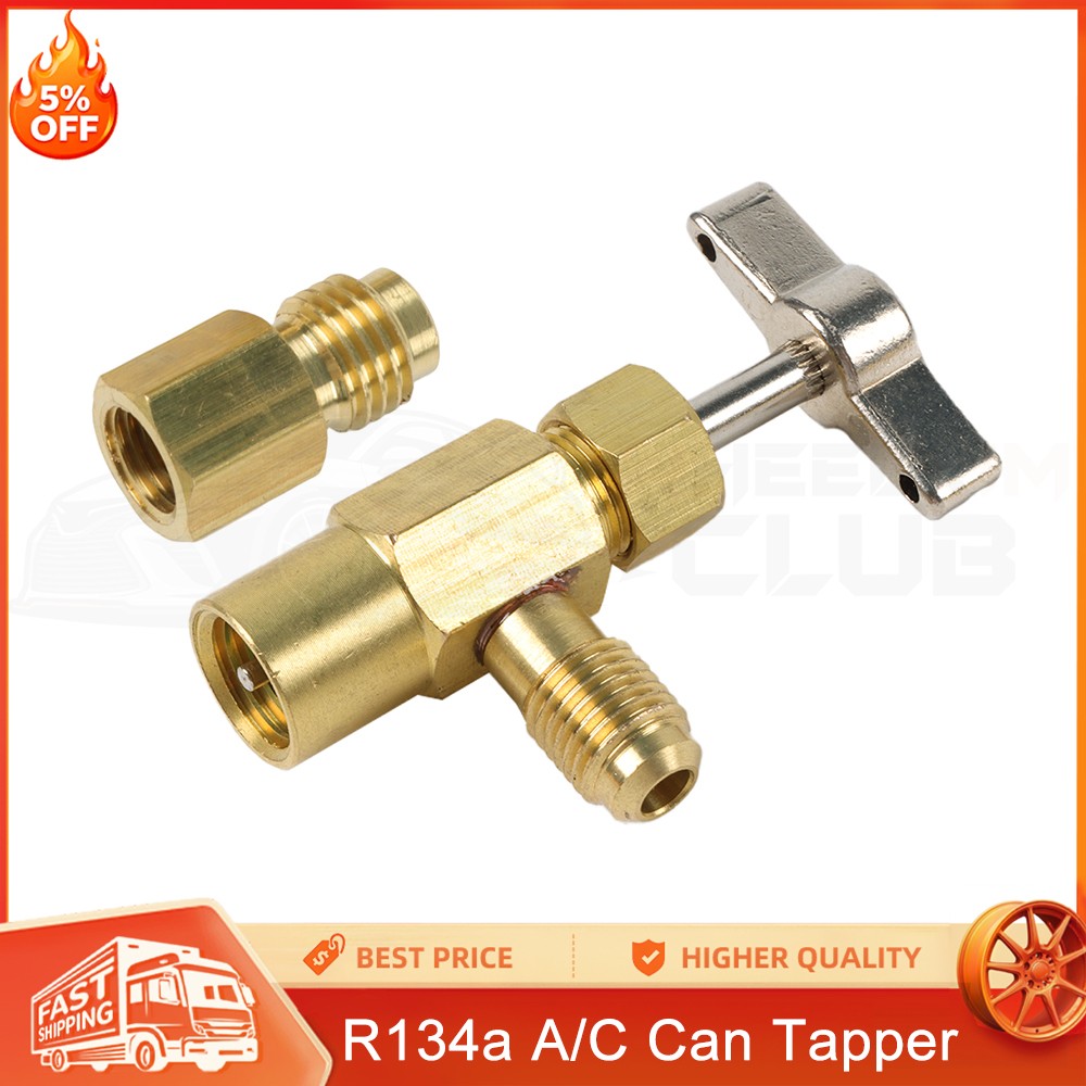 Tap Tapper Adapter Dispensing Valve Self-Sealing R134a A/C Can